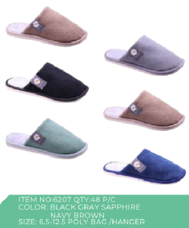 Style 6207 Slippers 36 Piece/Box Sizes 6.5-12.5