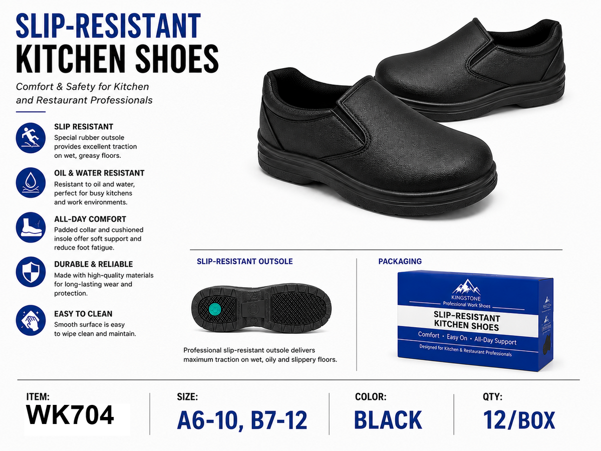 Men's Slip-Resistant Kitchen Shoes - WK704