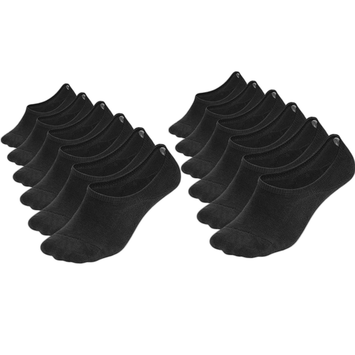 Men's No Show Socks Black Size 10-13 | Durable men's socks