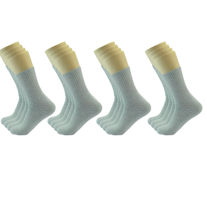 Active 12 Pair High Socks Mid Calf Unisex Athleisure ( 5 Styles)