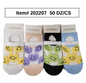 STYLE 202207 Womens No Show Socks 50DZ/BOX 9-11