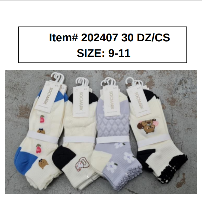 STYLE 202407 Womens Socks 30DZ/BOX 9-11