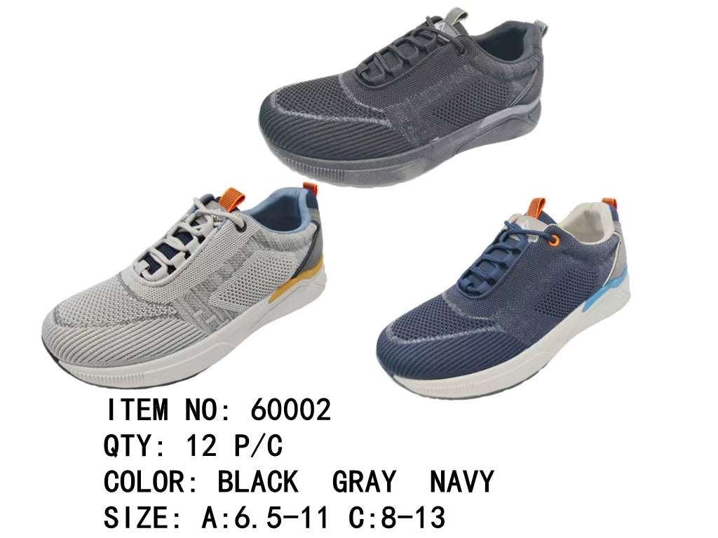 Men's Lightweight Knit Sneakers - 60002