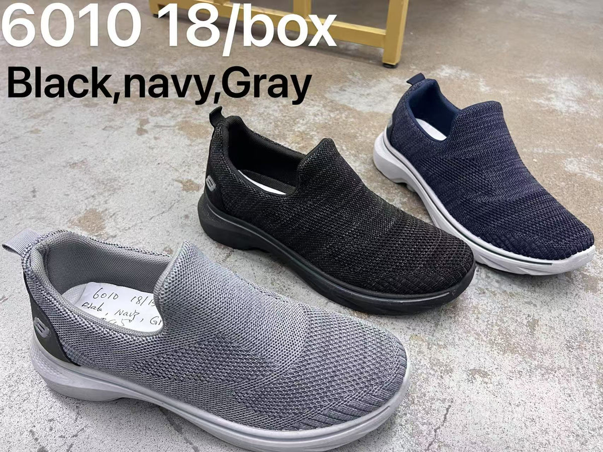 Men's Knit Slip-On Walking Shoes - 6010