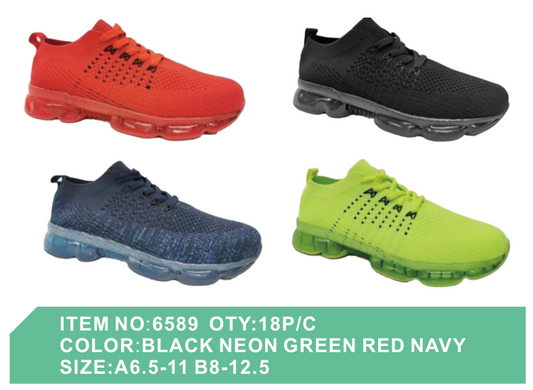 Style 6589 Men's Sneakers 12/pc 4 color options 2 size options