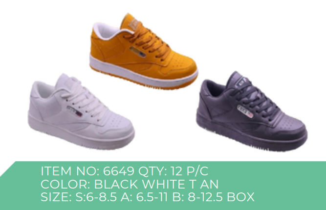 Style 6649 Mens Sneakers 12 Pc/Box