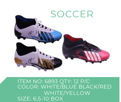 Style 6893 Mens Soccer Sneakers 12 piece/Box