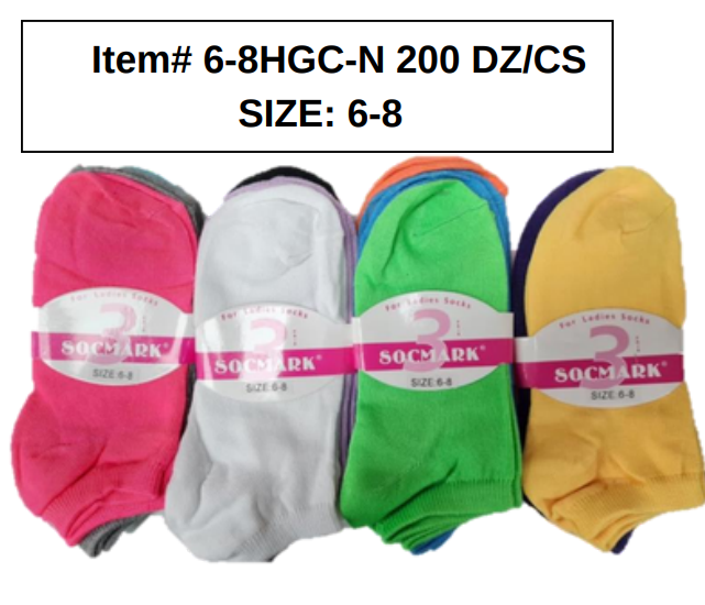 Style 68HGCN Girls Socks Size 6-8