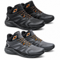 STYLE 7920 men's athletic high-top sneakers in black and gray on white background