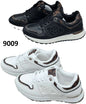 Women's Embossed Walking Sneakers - 9009