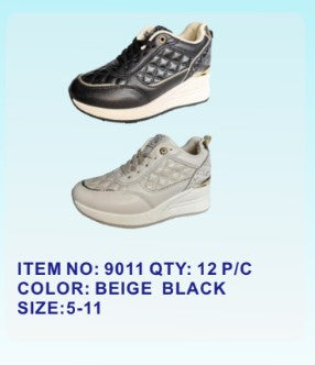Women's Quilted Fashion Sneakers - 9011