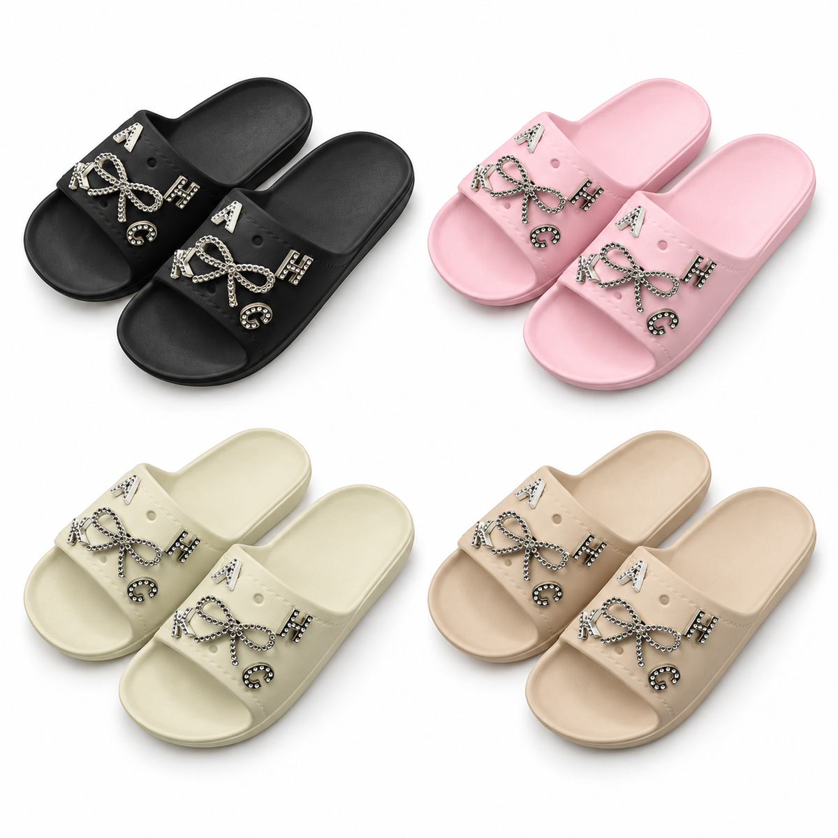 STYLE 95011 women's decorative slides on white background
