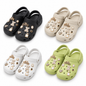 STYLE 95012 women's charm garden clogs in four colors on white background