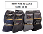 Style A03B Mens Thick Socks 30DZ/BOX 10-13