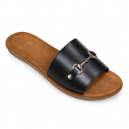 Women's Buckle Slide Sandals - 9195