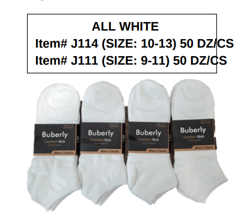 Ankle BC SOCKS J114/J111 50 DZ/BOX (9-11 , 10-13)