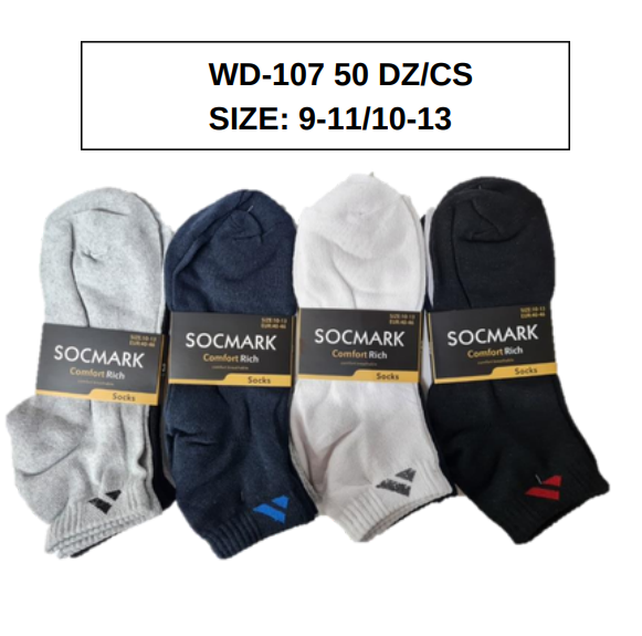 Ankle BC SOCKS WD107 50 DZ/BOX (9-11 , 10-13)