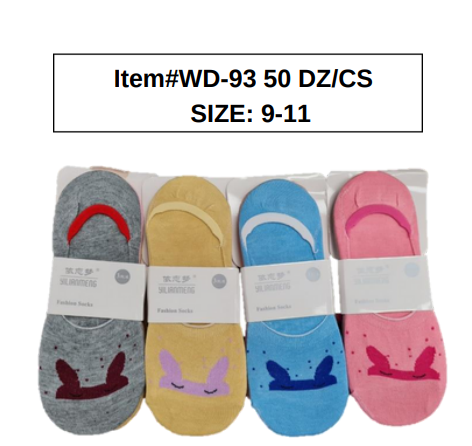 STYLE WD93 Womens No Show Socks 50DZ/BOX 9-11