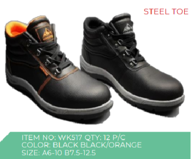 Style wk517 Steel Toe Mens Boots 12 Pieces/Box 6-12.5