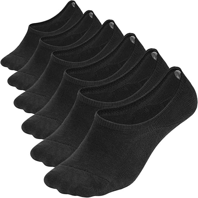 Black Men's No Show Socks | Men Size 10-13